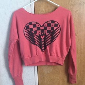 Heart Design Long Sleeved Tee